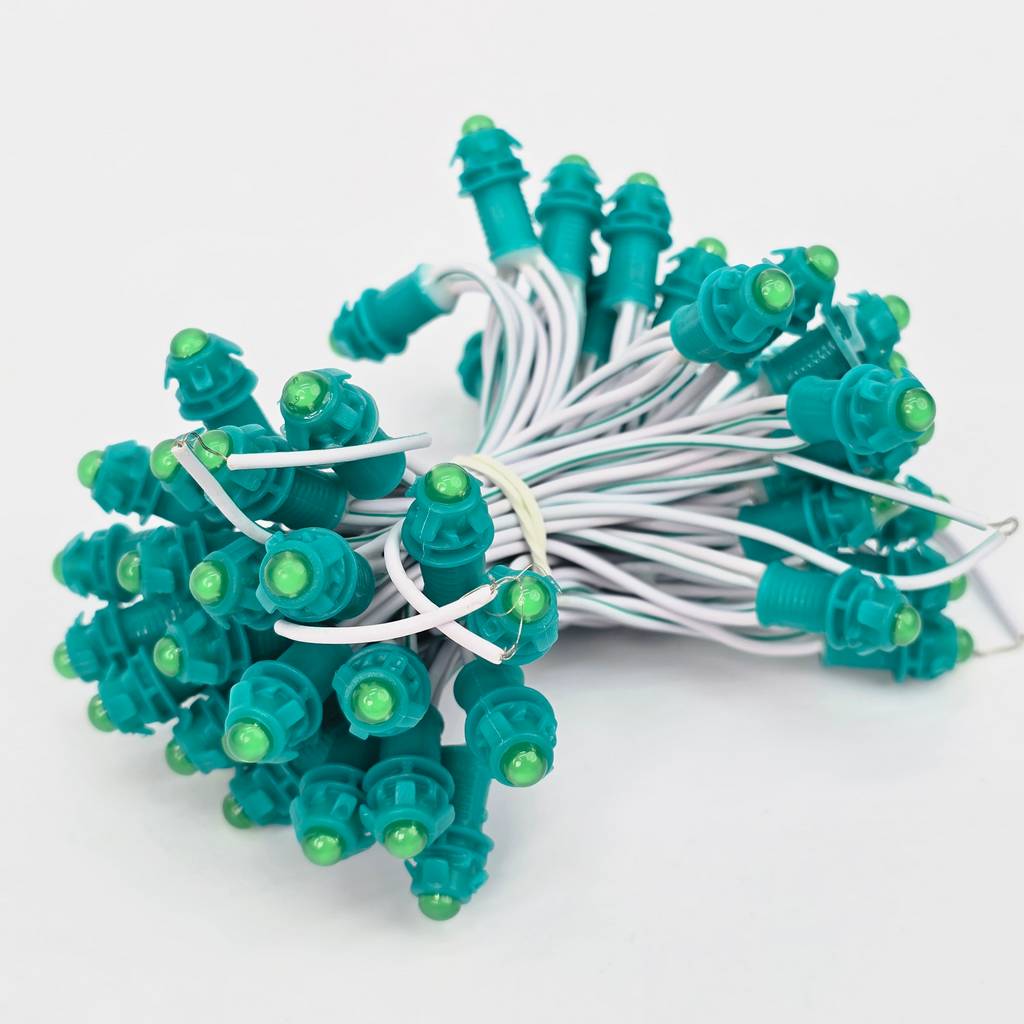 Led đúc F5 12V xanh lá TYY đế 9mm chính hãng