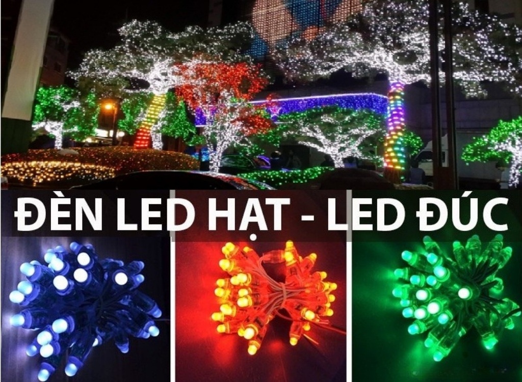 Led đúc F5 5V hồng đế 9mm có main giá sỉ