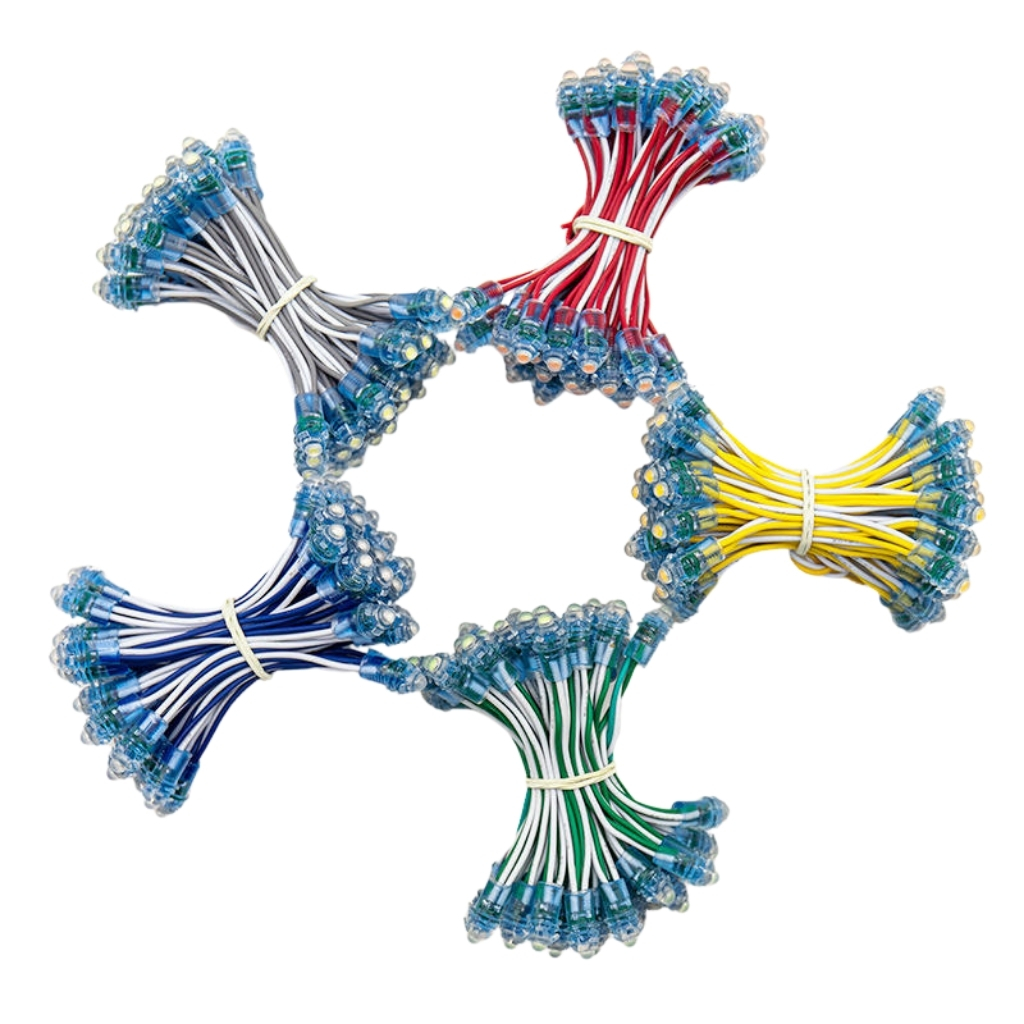 Tổng kho Led đúc F5 5V trắng đế 9mm có main