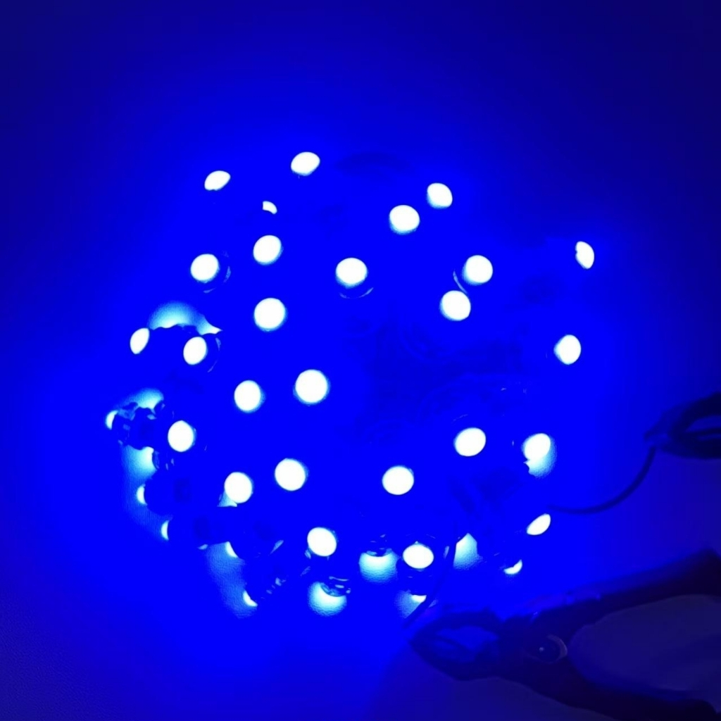 Led hắt module 5V xanh dương đế 9mm có main 4 bóng