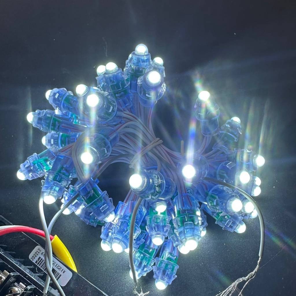 Led đúc module 5V trắng ATX đế 12mm 4 bóng