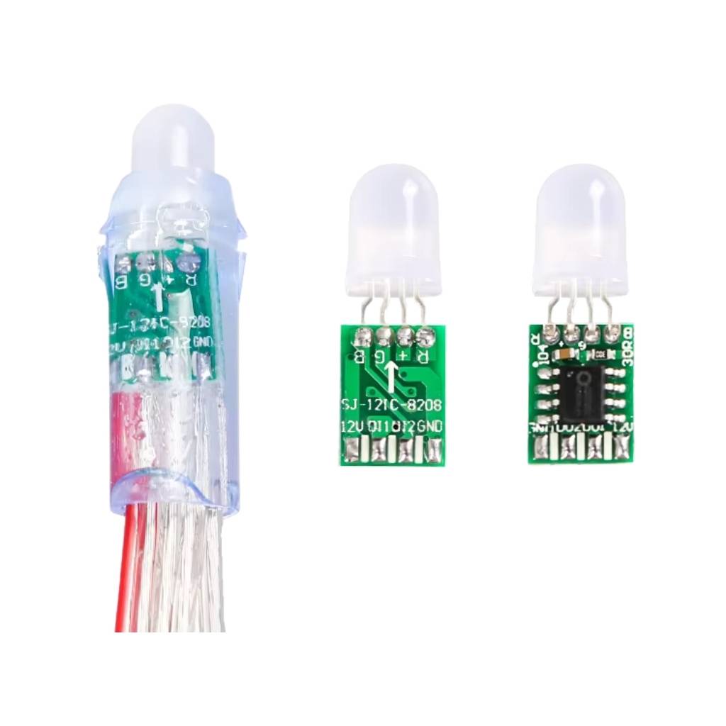 Nhà phân phối Led đúc F8 Full color IC 8208 12V ATX