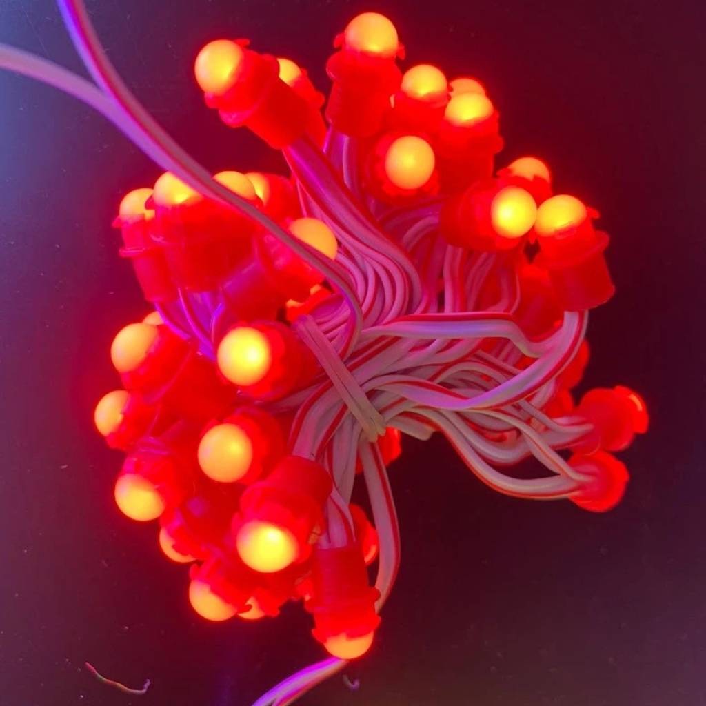 Led đúc F9 12V đỏ SMD đế 9mm chính hãng