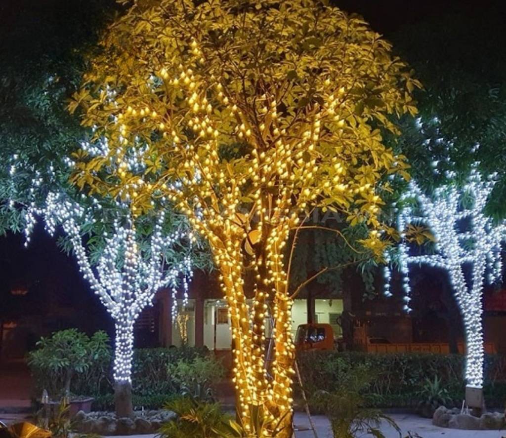 Led đúc module 5V vàng SMD đế 9mm 4 bóng