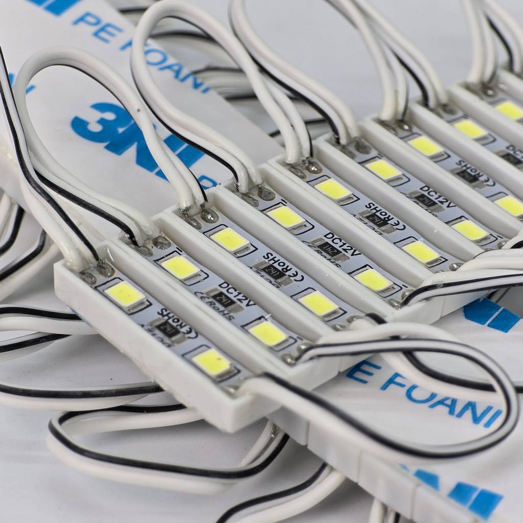 Led hắt module 2 bóng mini 2607 trắng chính hãng