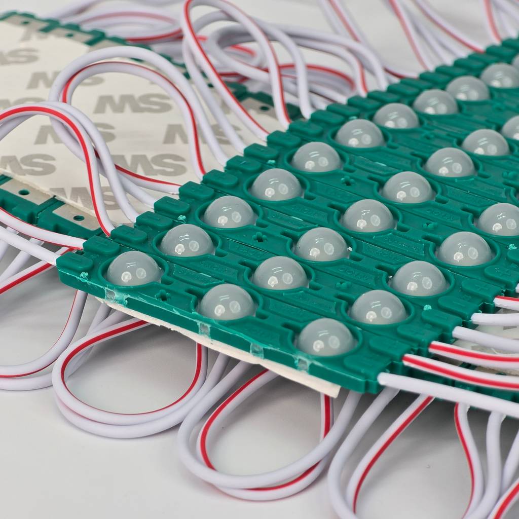 Led hắt module 3 bóng 6011 xanh lá