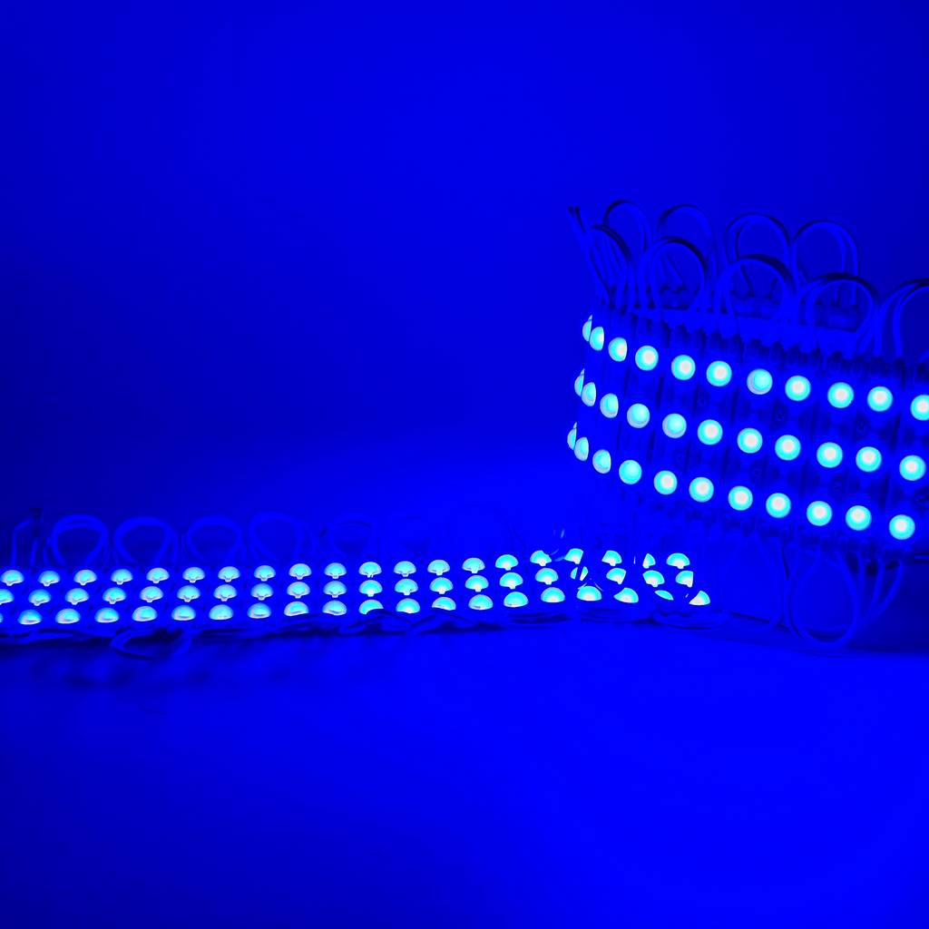 Tổng kho Led hắt module 3 bóng 6011 xanh dương