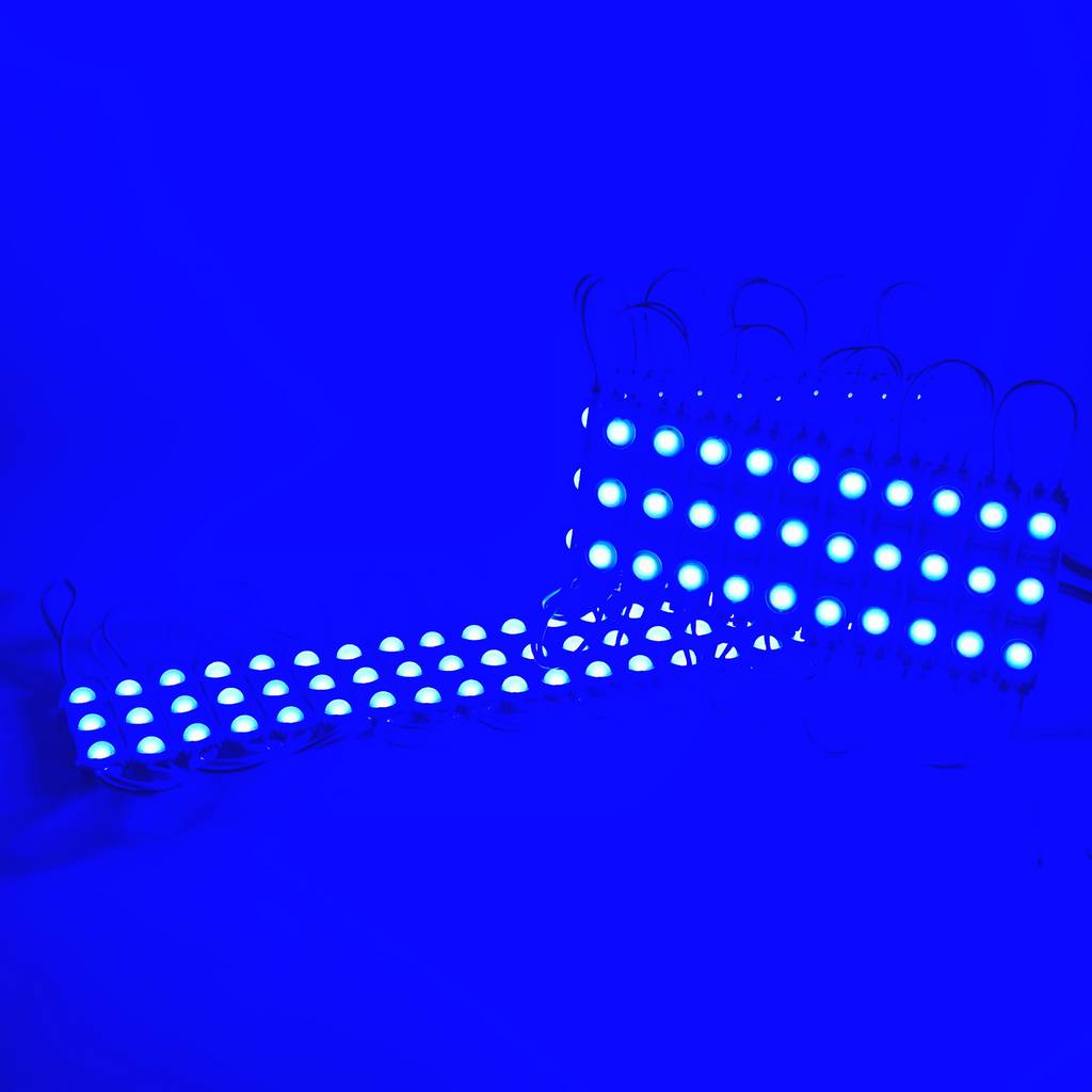 Led hắt module 3 bóng 6113 JIYI xanh dương