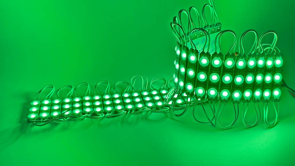 Kho Led hắt module 3 bóng 6113 JIYI xanh lá