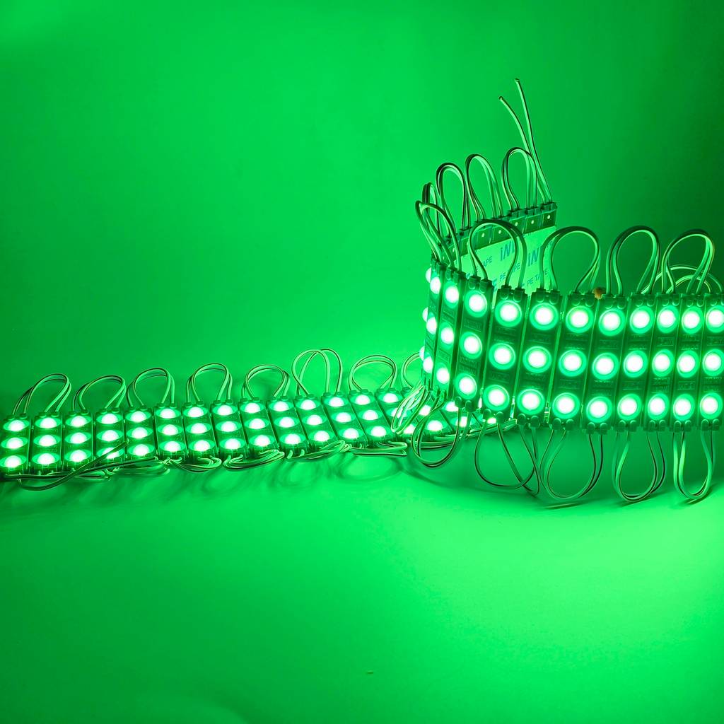 Tổng kho Led hắt module 3 bóng 6113 JIYI xanh lá