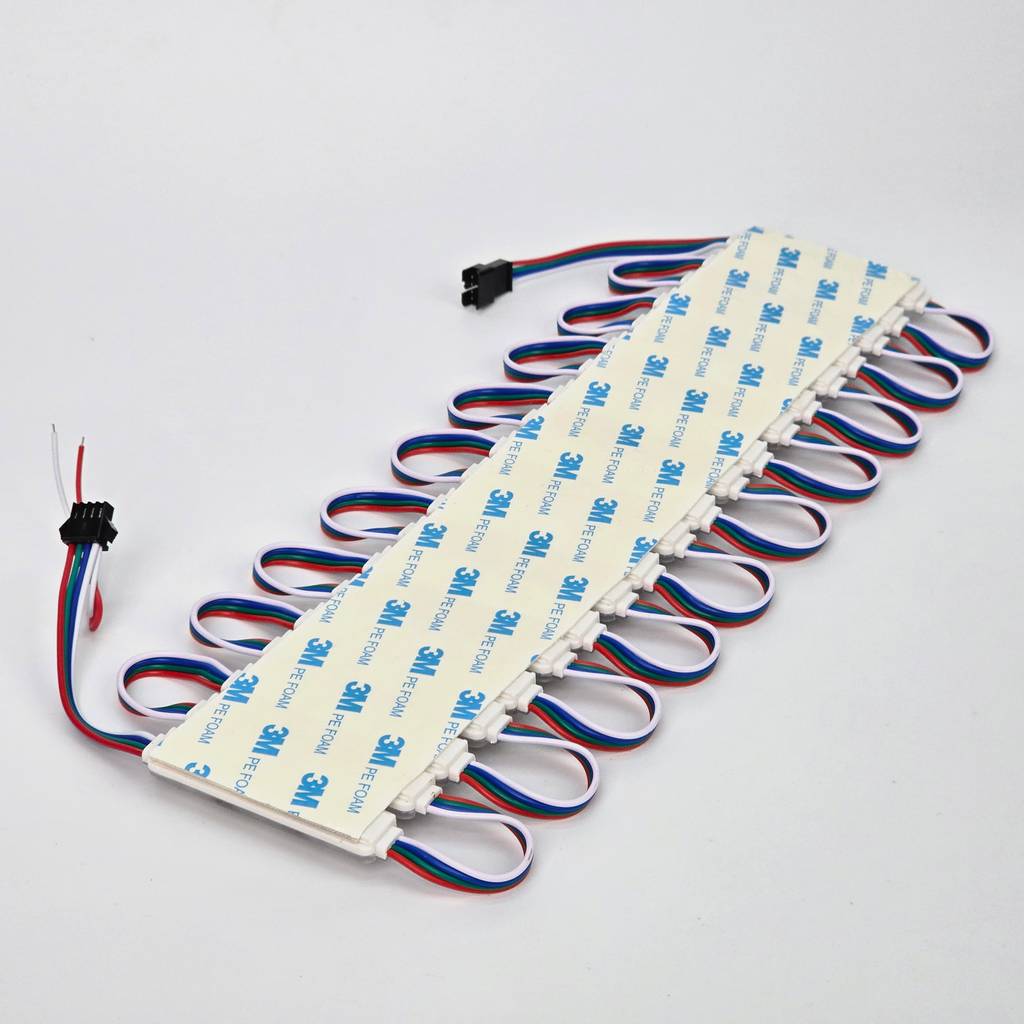 Giá sỉ Led hắt module 3 bóng full màu 7115 IC 8206