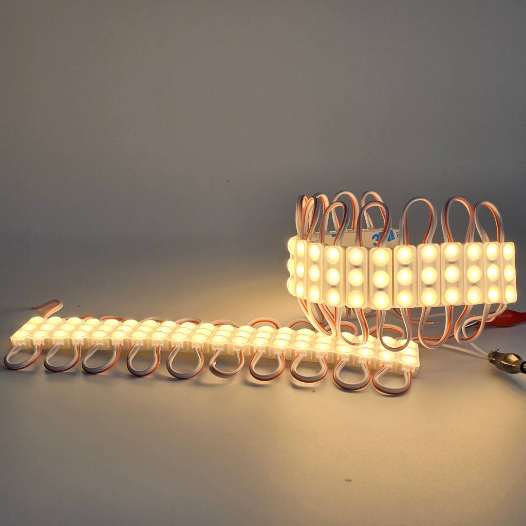 Giá sỉ Led hắt module 3 bóng mini 3010 vàng nắng