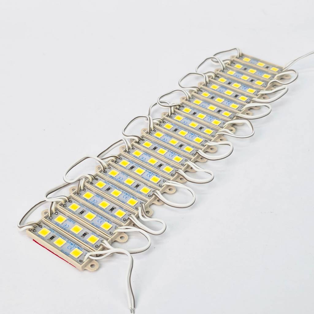 Led hắt module mini 3609 vàng nắng 3 bóng