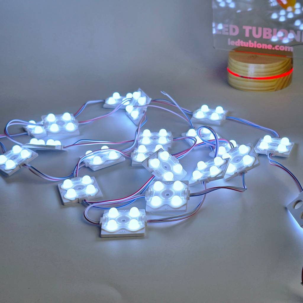 Led hắt module 4 bóng JIYI đế nhựa trắng chính hãng