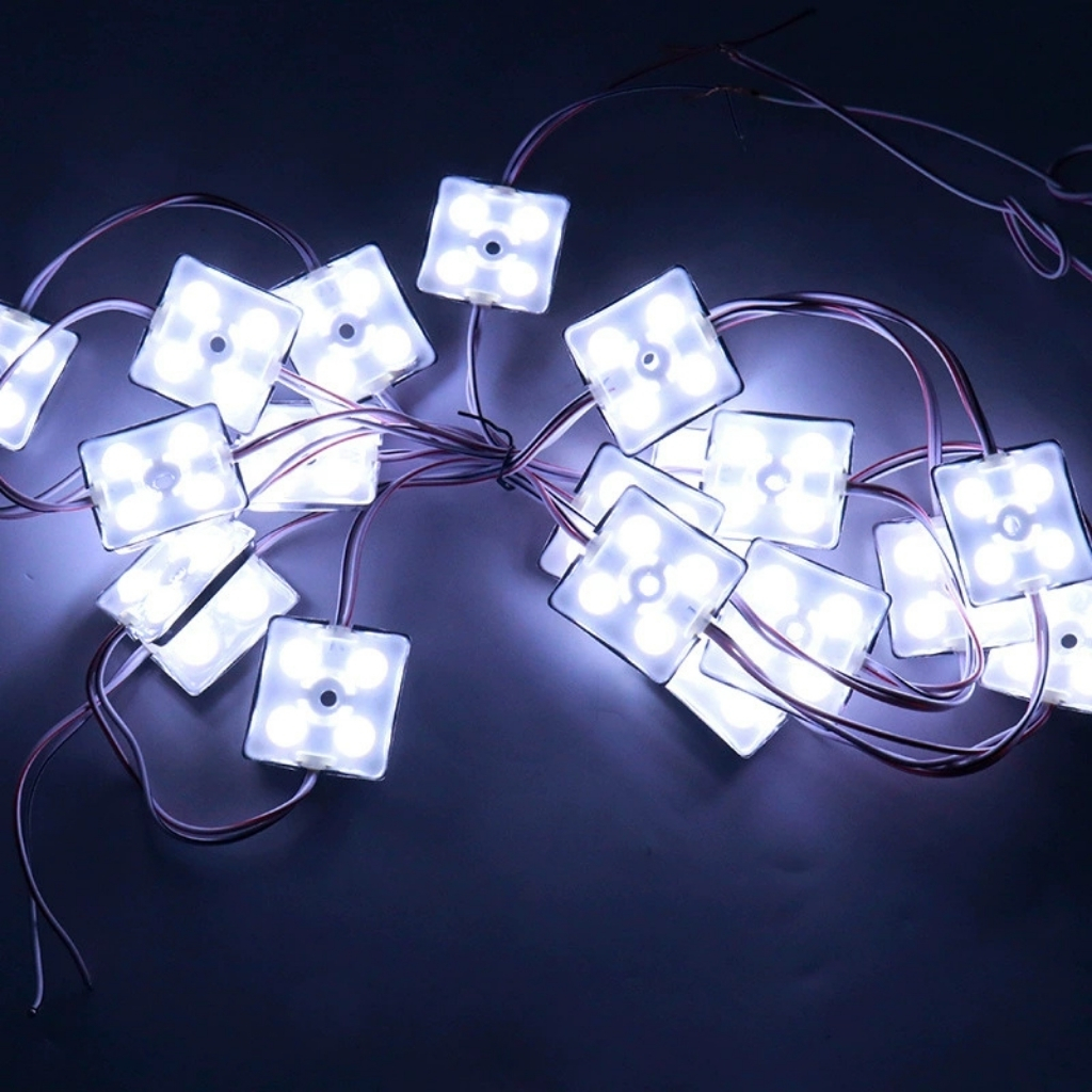 Led hắt module 4 bóng JIYI đế sắt trắng giá sỉ