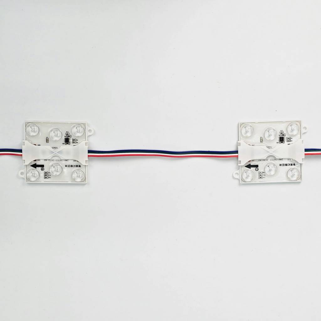 Led hắt module 6 bóng full màu IC16703 24V ngoài trời chính hãng