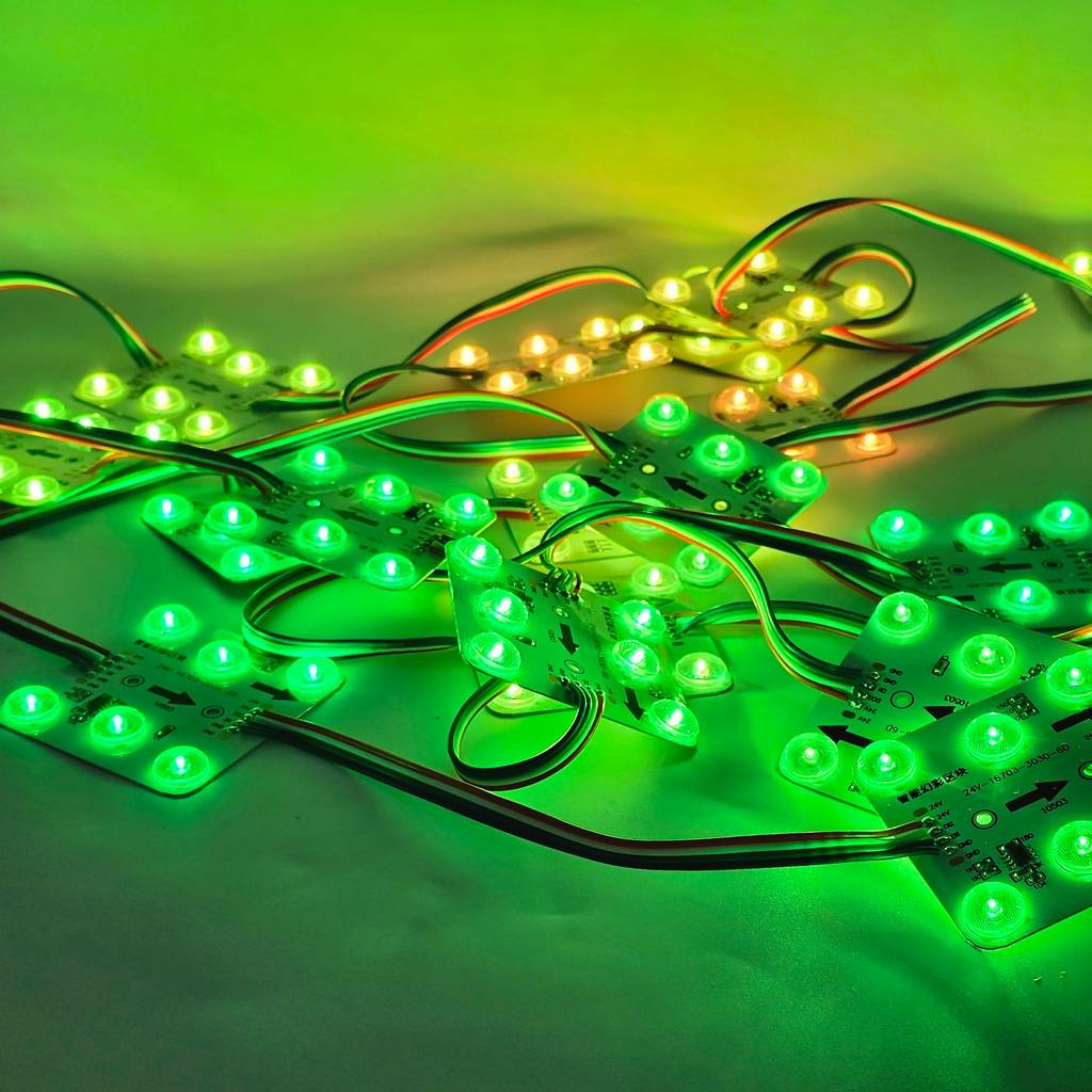 Kho Led hắt module 6 bóng full màu IC16703 24V trong nhà