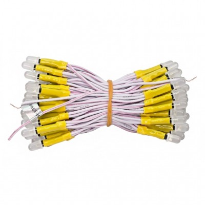 Led liền dây 5mm JIYI 12V vàng LR9