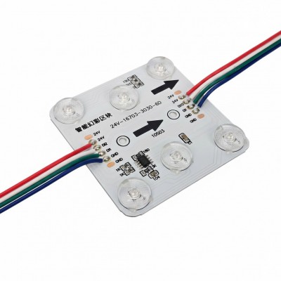 Led hắt module 6 bóng full màu IC16703 24V trong nhà LH41