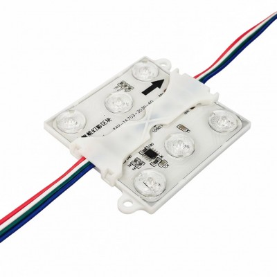 Led hắt module 6 bóng full màu IC16703 24V ngoài trời LH42