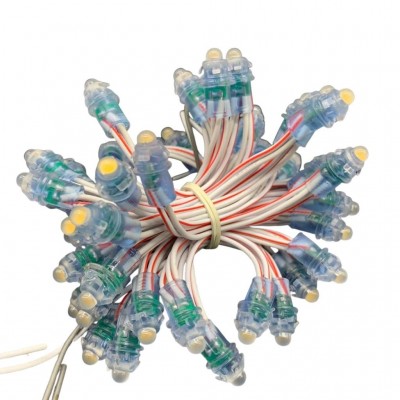 Led đúc F5 12V vàng nắng ATX đế 9mm LD27