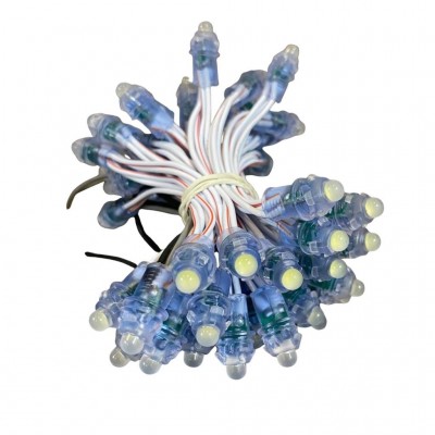 Led đúc F5 12V xanh dương ATX đế 9mm LD28