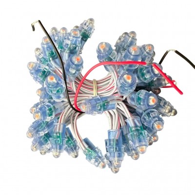 Led đúc F7 12V hồng ATX đế 12mm LD31