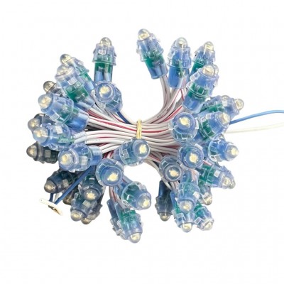 Led đúc F7 12V xanh dương ATX đế 12mm LD35