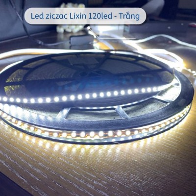 Led dây dán ziczac 12V 120 led trắng 11000K LIXIN ngoài trời LS44