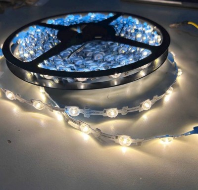 Led dây dán ziczac 12V 3030 thấu kính tỏa trắng ấm ngoài trời LS52