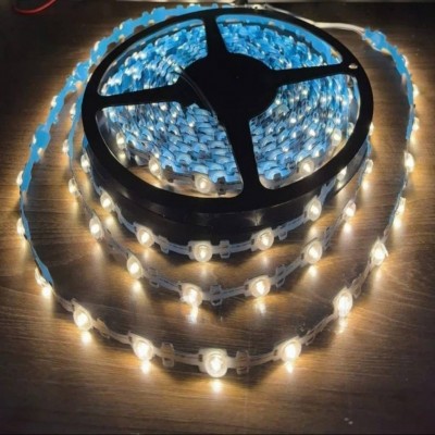 Led dây dán ziczac 12V 3030 thấu kính tỏa vàng nắng ngoài trời LS54