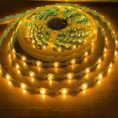 Led dây dán ziczac 12V 3030 thấu kính tỏa vàng ngoài trời LS55