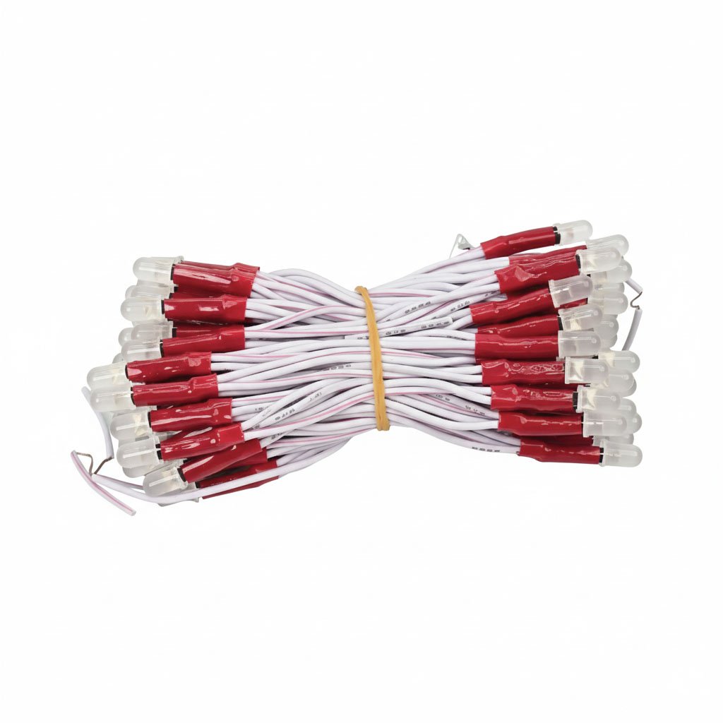 Led liền dây 5mm JIYI 12V đỏ LR8