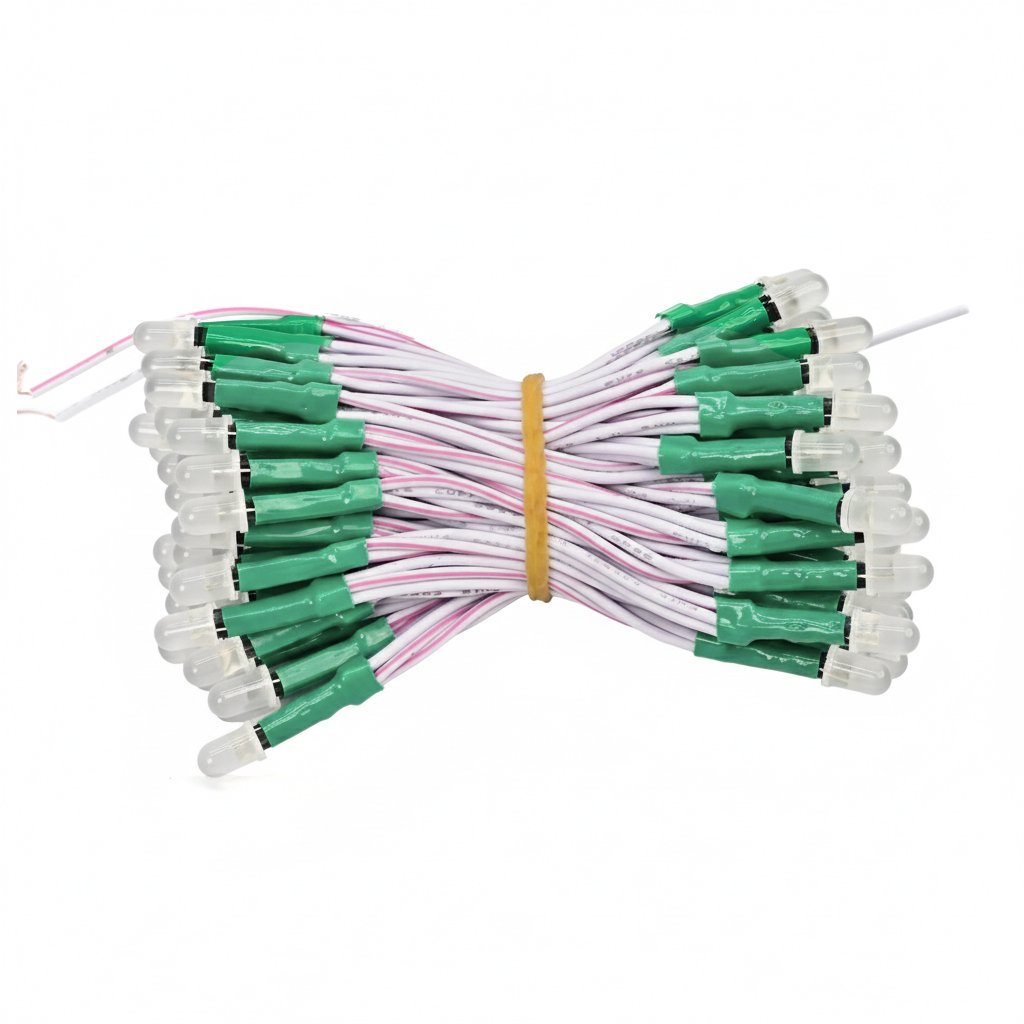 Led liền dây 5mm JIYI 12V xanh lá LR10