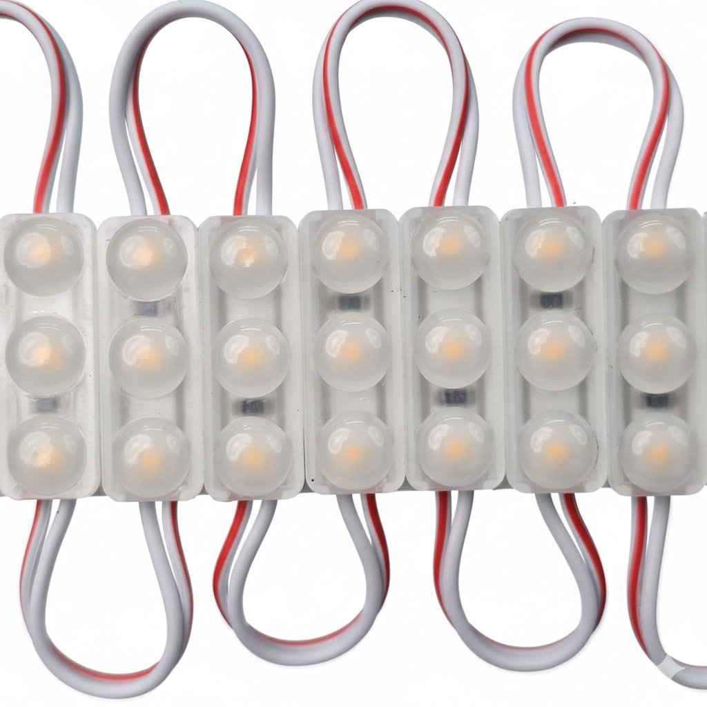 Led hắt module 3 bóng mini 3010 vàng nắng LH5