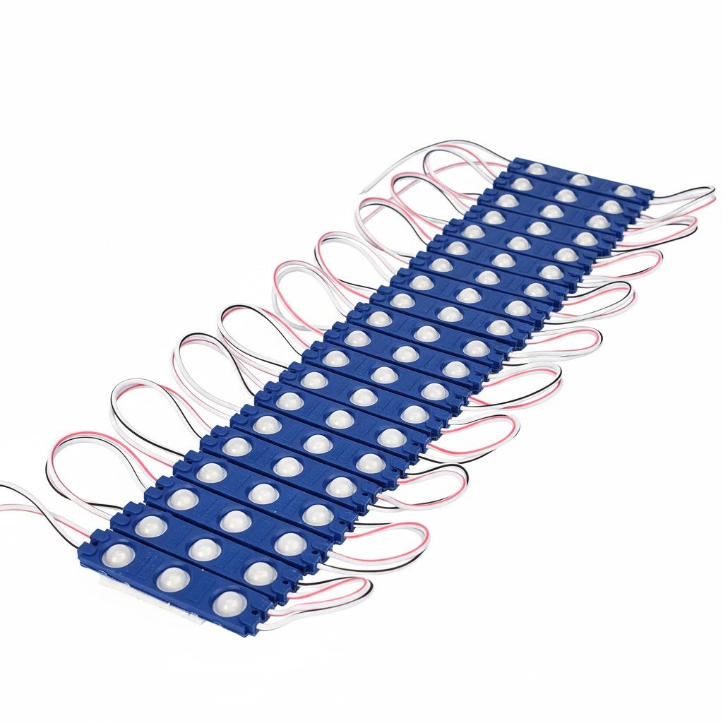 Led hắt module 3 bóng 6113 JIYI xanh dương LH17