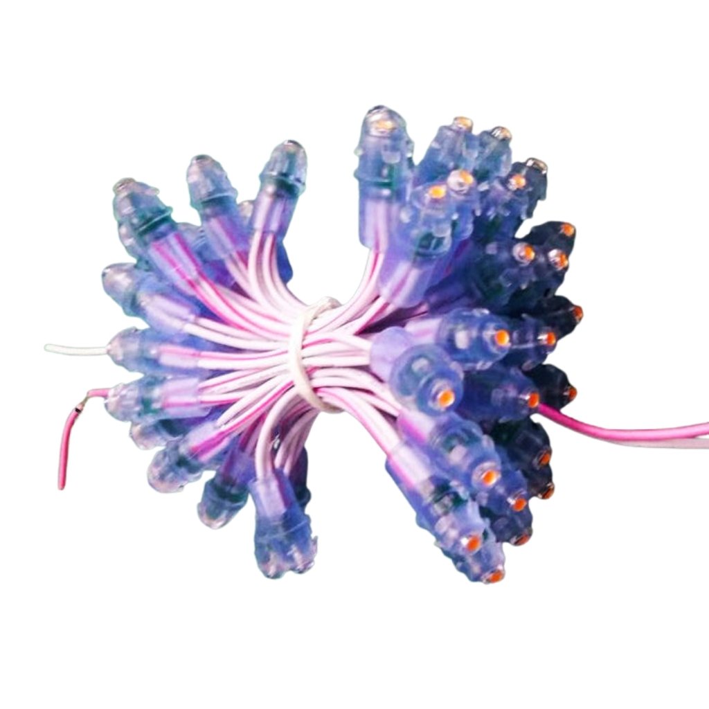 Led đúc F5 5V hồng đế 9mm có main LD2