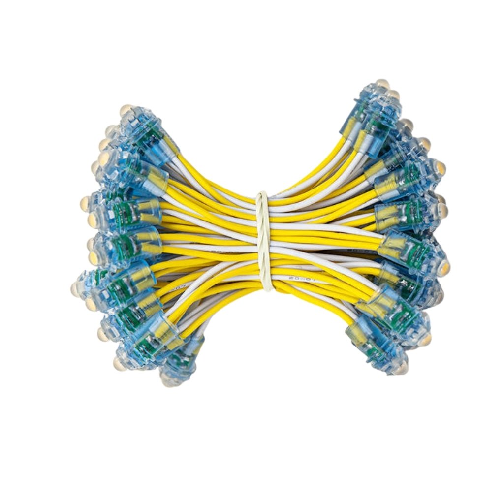 Led đúc F5 5V vàng đế 9mm có main LD4