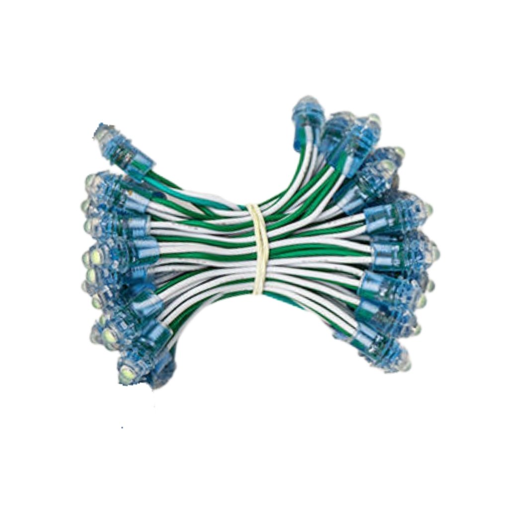 Led đúc F5 5V xanh lá đế 9mm có main LD6