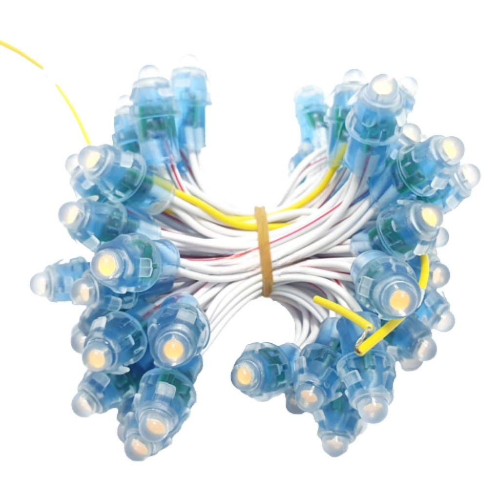 Led đúc F5 5V vàng nắng đế 9mm có main LD5