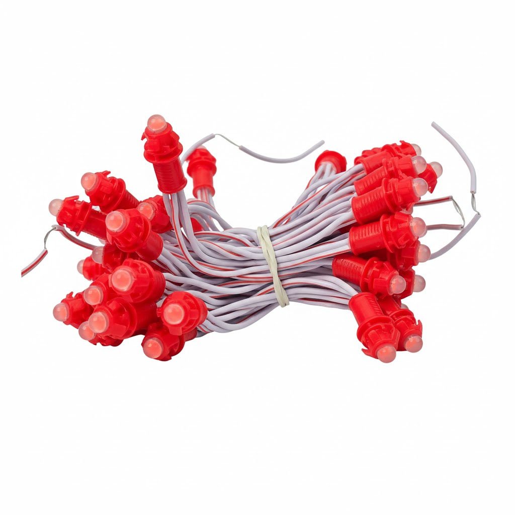 Led đúc F5 12V đỏ TYY đế 9mm LD9