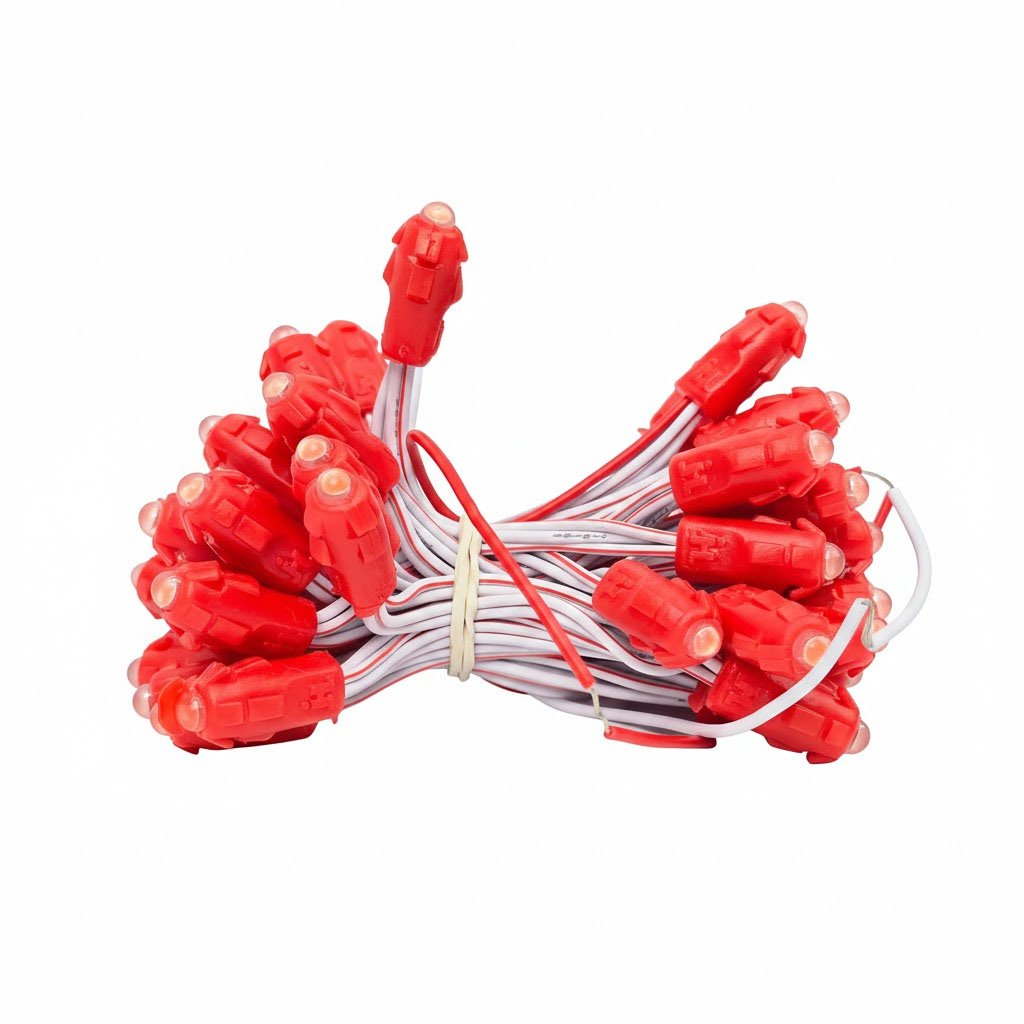 Led đúc F5 12V đỏ JHL đế 9mm LD17