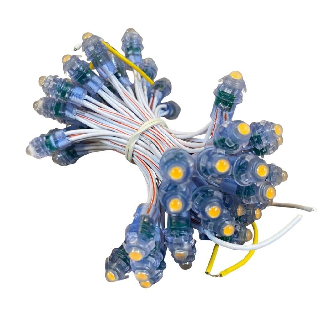 Led đúc F5 12V vàng ATX đế 9mm LD26