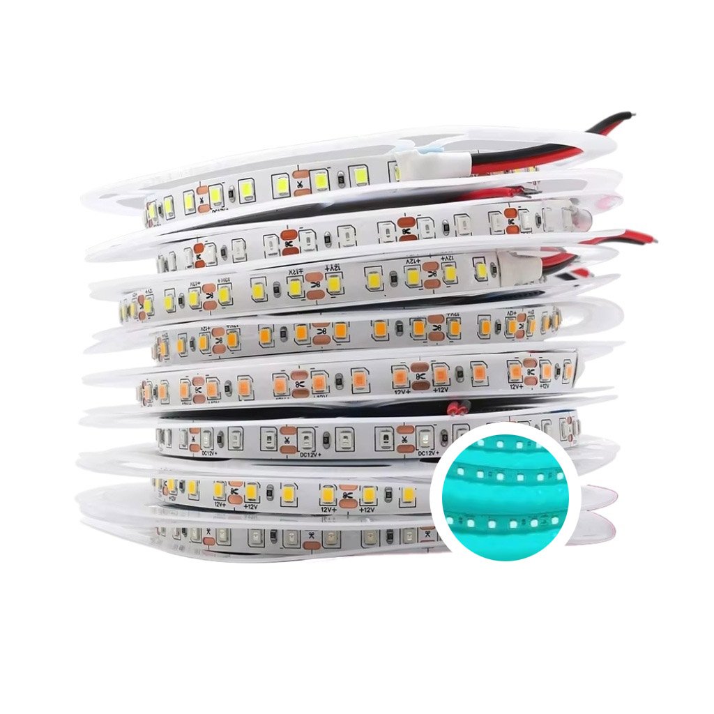 Led dây dán 2835 12V 120 Led xanh ngọc LS19