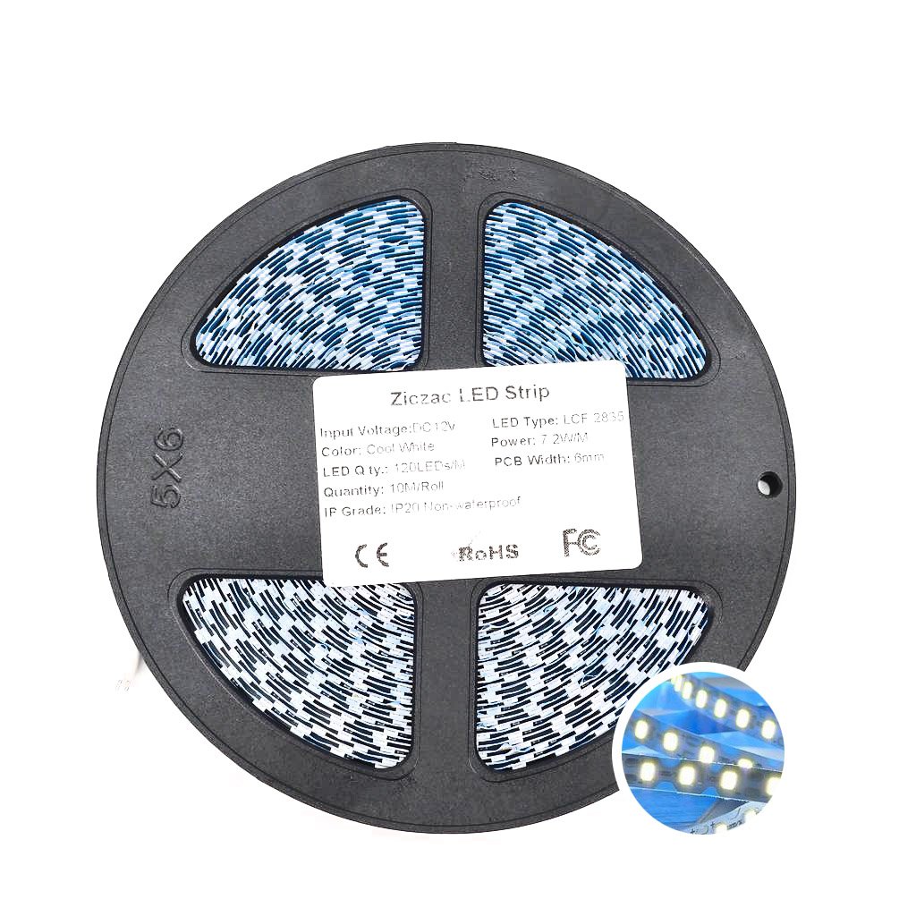 Led dây dán ziczac 2835 12V 120 Led trắng LS24