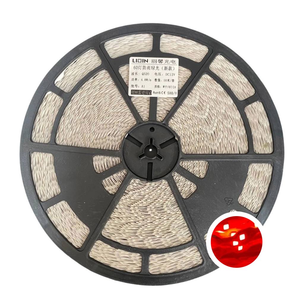 Led dây dán ziczac 12V 60 led đỏ LIXIN ngoài trời LS32