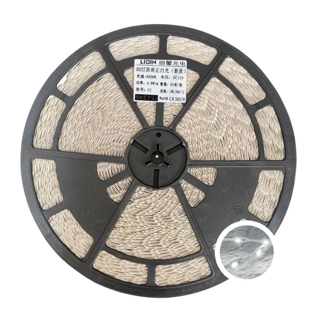 Led dây dán ziczac 12V 60 led trắng 6500K LIXIN ngoài trời LS33