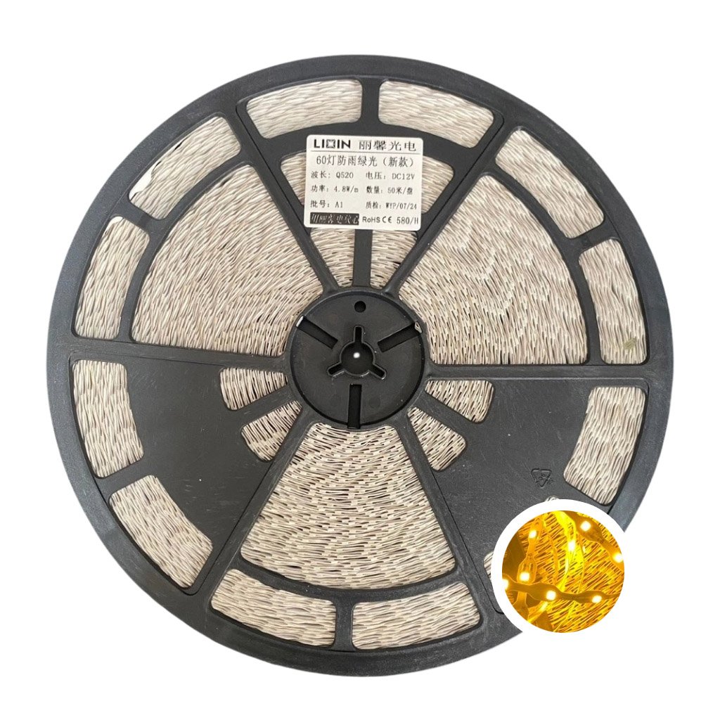 Led dây dán ziczac 12V 60 led vàng LIXIN ngoài trời LS36