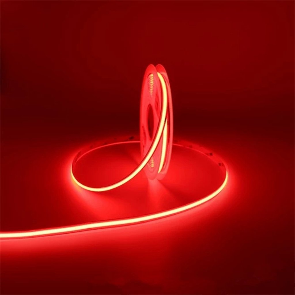 Led dây dán COB 12V 320 led đỏ ngoài trời LS60